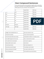 Make Your Own Compound Sentences Worksheet