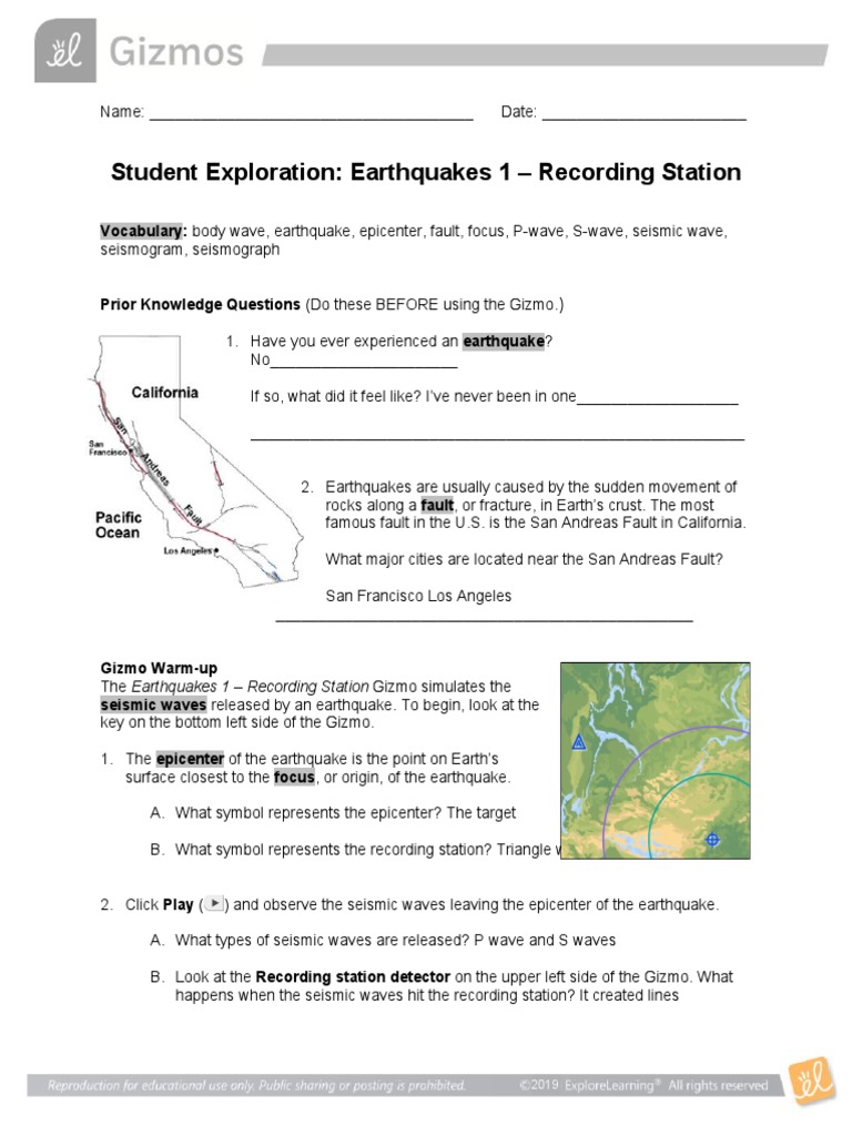 Earthquakes 1 Recording SE | PDF | Earthquakes | Classical Mechanics