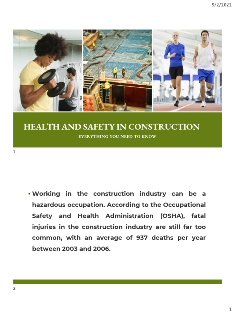 Building Safety And Health Pdf _ Construction Safety And Health – LCHJKC