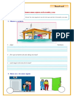 E6 S3 Ficha D1 PS Identifcamos Las Zonas Seguras en La Escuela y El Hogar