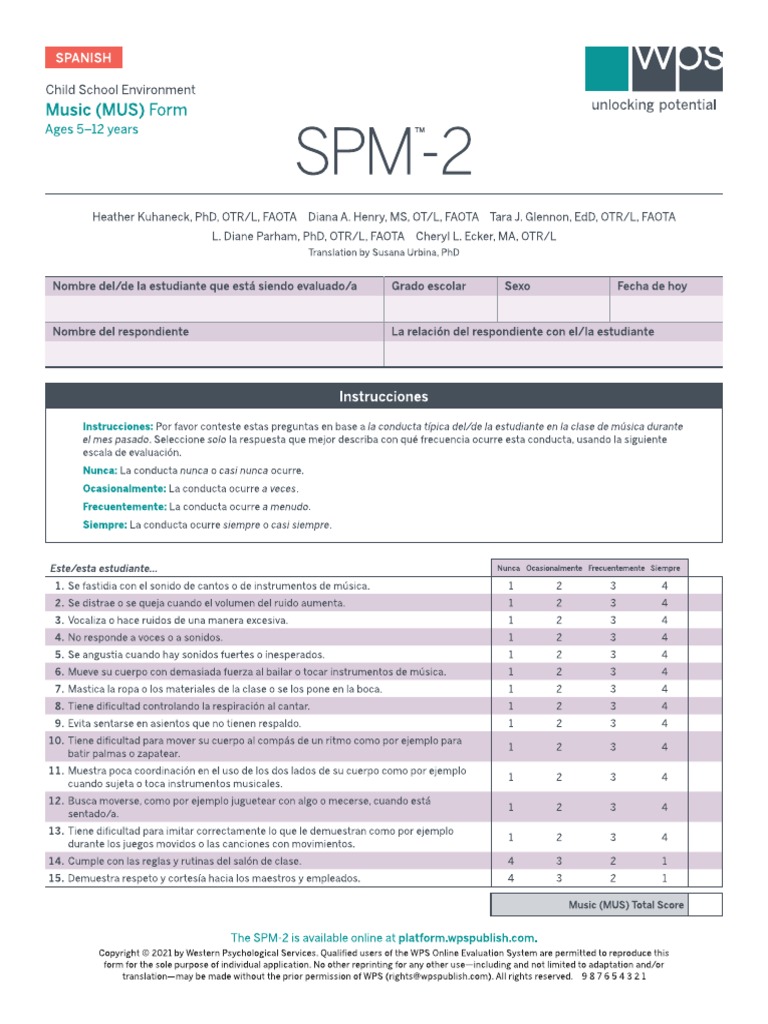 Spm2-Child Música | PDF