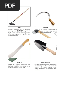 Agriculture Tools