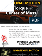 Rotational Motion - Torque and Center of Gravity