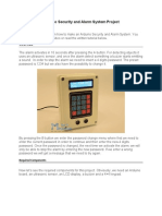 Arduino Security and Alarm System Project