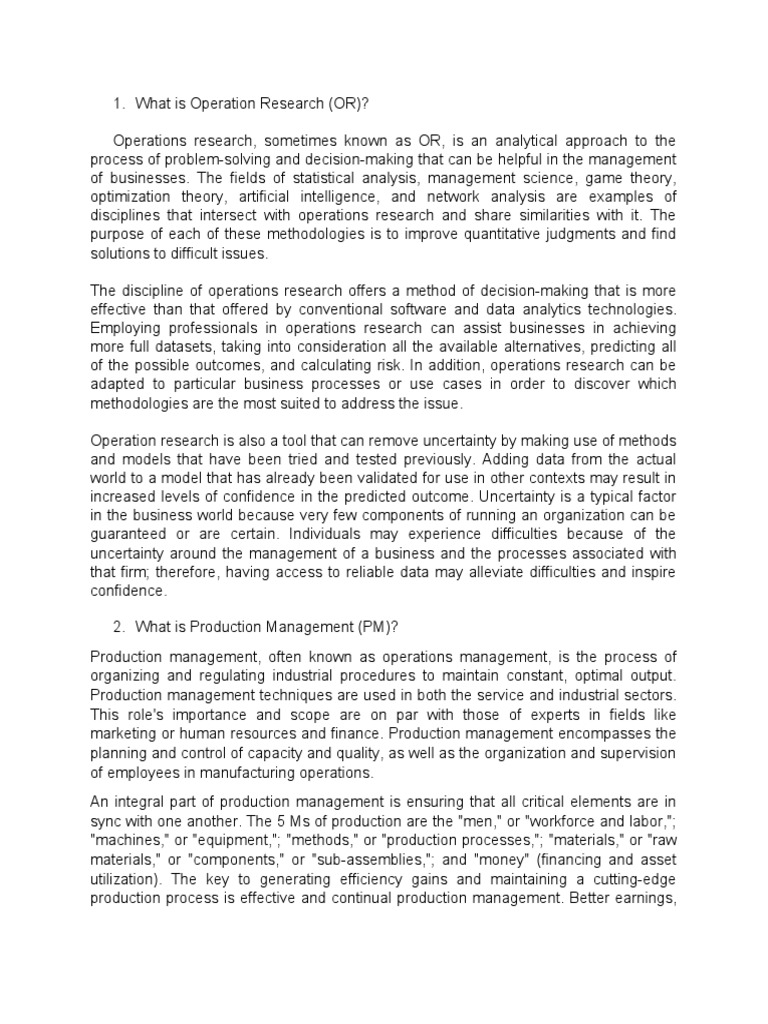 what-is-operation-research-pdf-operations-research-scheduling