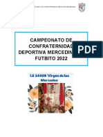 Bases Campeonato Mercedino Futbol 2022