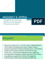 MAQAMAT DAN AHWAL