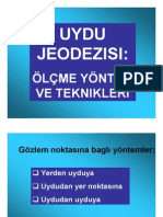 Uydu Jeodezisi Ölçme Yöntem Ve Teknikleri