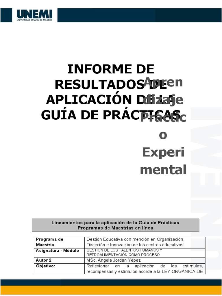 Módulo Práctico Experimental en Educación | PDF | Crecimiento personal ...