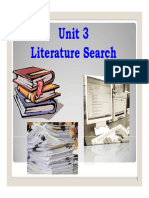 Unit 3 Literature Search