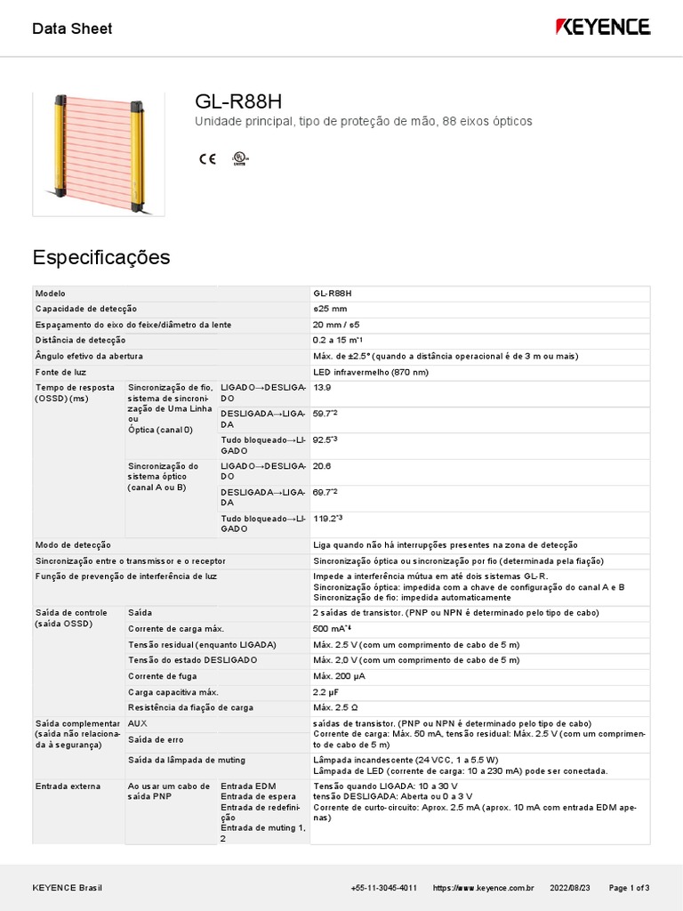 GL-R88H Datasheet | PDF | Ótica | Engenharia Elétrica
