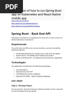 Kubernetes Deploy Mysql Spring Rest Api React Native App Instructions