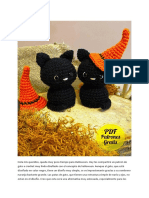 Gato Con Sombrero Amigurumi PDF Patron Gratis