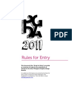 PGDA 2011 Rules for Entry