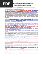 Niversal Ostal Nion - UPU - Dt. Universelle-Post-Union: Detaillierte Geschichte