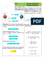 Ley de Coulomb y Campo Electrico