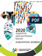 Indikator Kesejahteraan Rakyat Kabupaten Jember 2020