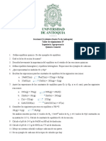 Taller 4 Quimica Equilibrio Quimico y Quimica de Los Coloides