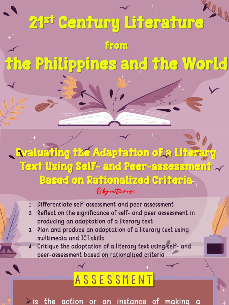 L8 Self and Peer Assessment | PDF