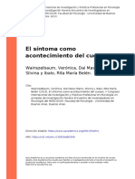 Wainszelbaum, Verónica, Dal Maso Ot (...) (2013). El Síntoma Como Acontecimiento Del Cuerpo