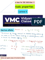 Periodic Properties Live Class-5 Teacher Notes