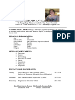 Resume (Analo Antiga)