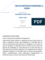 Factor de Efectividad y Módulo de Thiele Reacciones Heterogéneas 13 - 2 - 2021