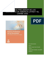 Balance Preliminar de Las Economias de America Latina y El Caribe 2020