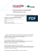 Cuadernillo de Ejercicios Del Modulo de I. Biodiversidad Fernando Jimenez Jimenez