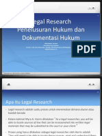 Legal Research Penelusuran Hukum Dan Dokumentasi Hukum