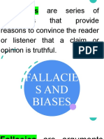 Fallacies and Biases