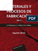 MATERIALES Y PROCESOS DE FABRICACIÓN. Segunda Edición