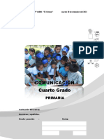 4 - Cuadernillo - Comunicacion - Primaria-Evaluación Diagnóstica-20-10-22-4°B
