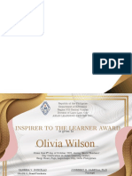 Golden Elegant Certificate of Appreciation