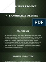 Presentation of E Commerce Website Project