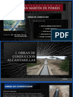 Obras de conducción y tipos de alcantarillas