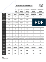 MSI Cubi / PRO DP 20Z Price List September-2022