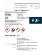 MSDS Octoato de Cobalto 12