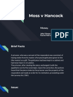 Moss V Hancock