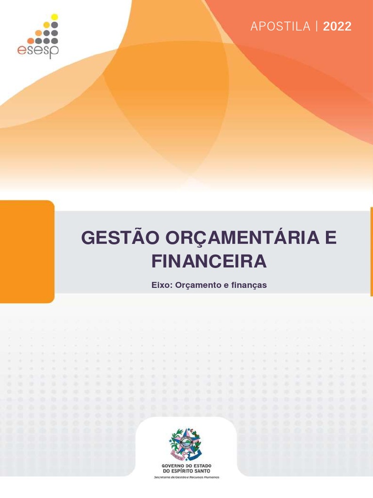 Gestão Orçamentária e Financeira | PDF | Orçamento governamental ...