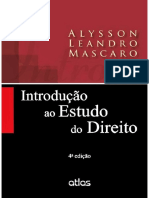Introduccedilatildeo Ao Estudo Do Direito Alysson Mascaropdf
