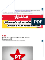 Resoluções Do Encontro Nacional de Direitos Humanos Do PT - Partido Dos Trabalhadores