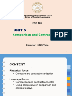 Unit 5 - Compare and Contrast Essay