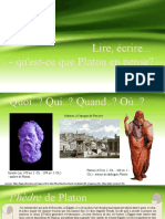 Phénomène de Lecture Chez Platon