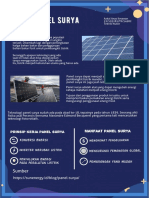 Poster Mengenai Aplikasi Panel Surya Sebagai Energi Alternatif Pengganti Energi Fosil