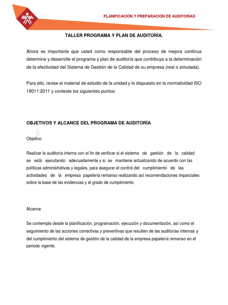 Plan de Auditoría Anual 2022 | PDF | Auditoría | Planificación