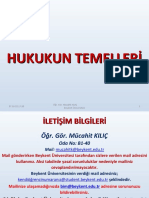 Hukukun Temelleri̇ 1 (2019-2020)