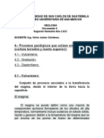 2-2,022 Documento 9. Procesos Que Actuan en La Litosfera. Vulcanismo 1ra. Parte Vulcanismo Intrusivo.