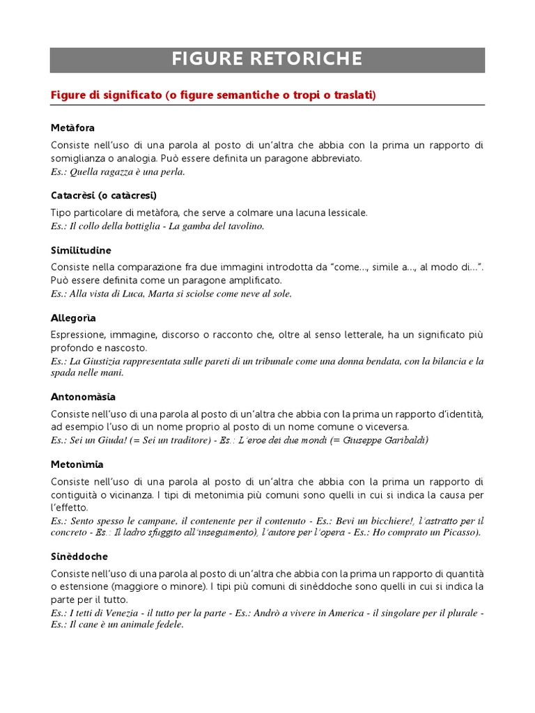 Figure Retoriche Completo | PDF