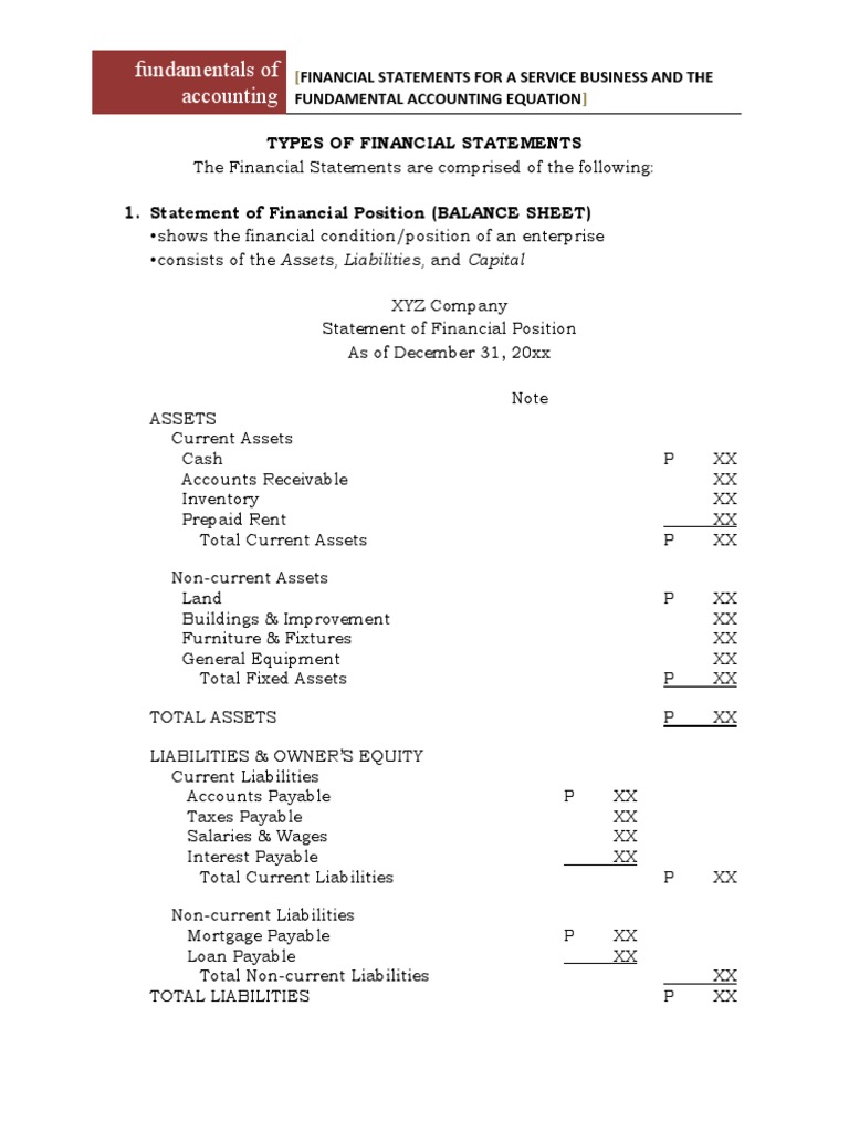 Chapter 2 PDF Expense Balance Sheet